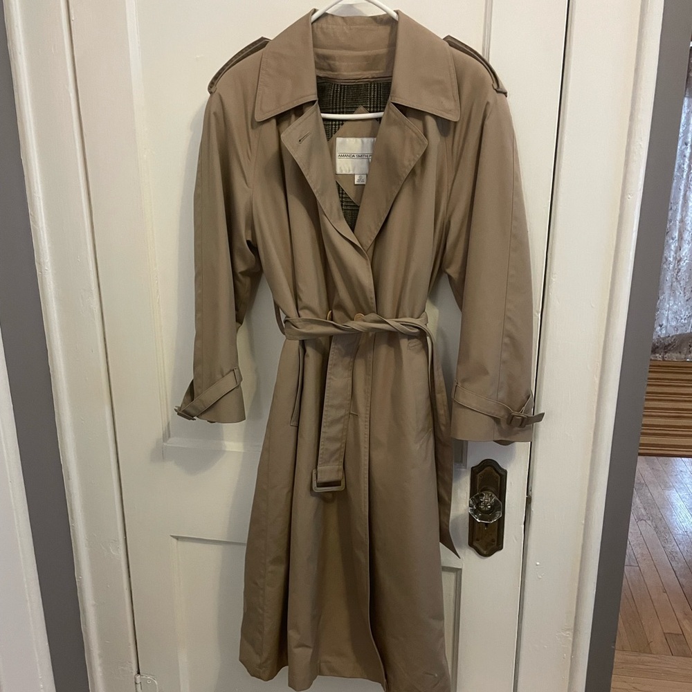 Amanda Smith Petites Khaki Trench Coat